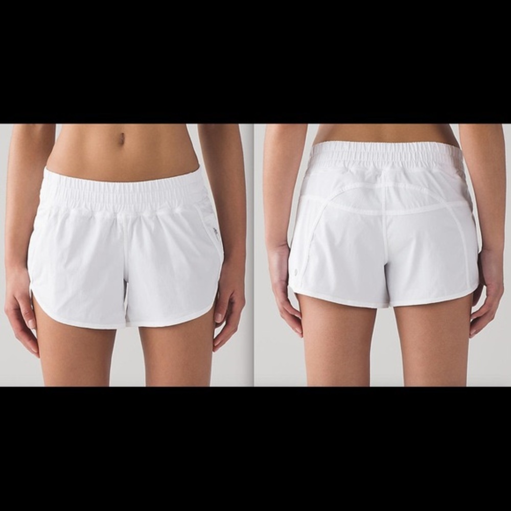 Lululemon Tracker V shorts white size 4